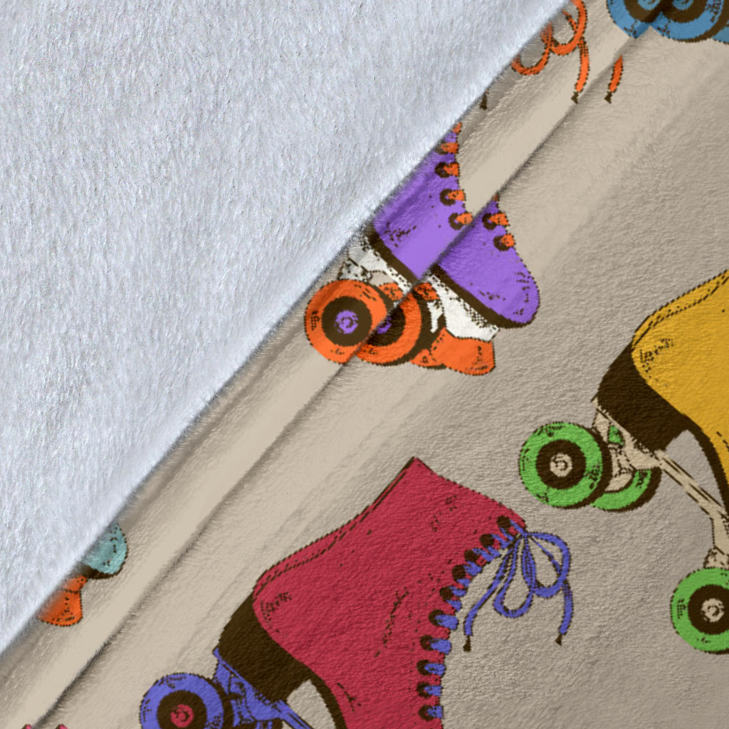Roller skate Pattern Print Design A01 Premium Blanket