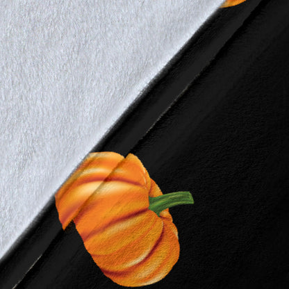 Pumpkin Pattern Print Design A05 Premium Blanket