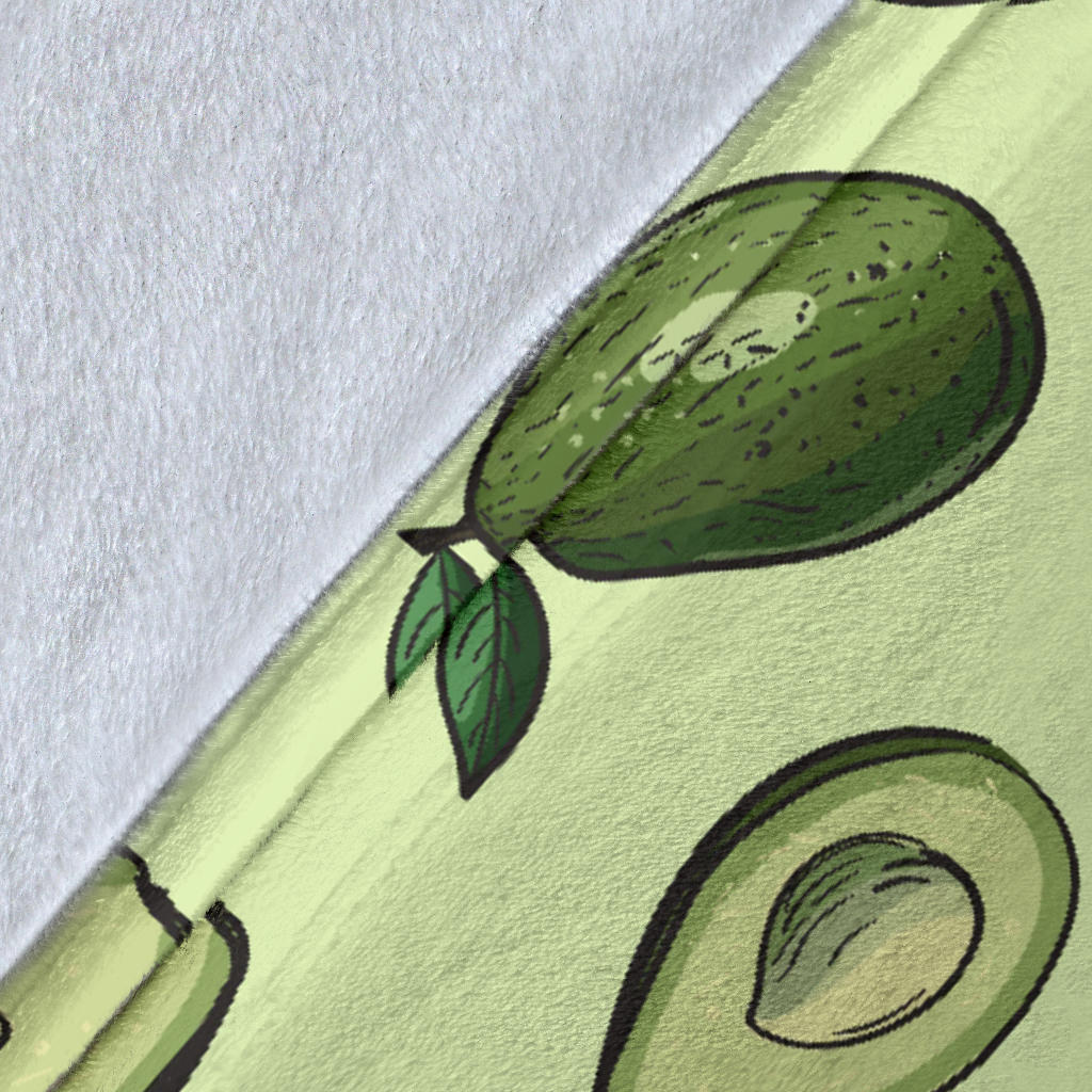 Avocado Pattern Print Design 02 Premium Blanket