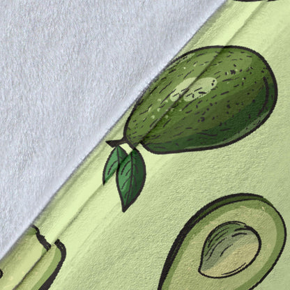 Avocado Pattern Print Design 02 Premium Blanket