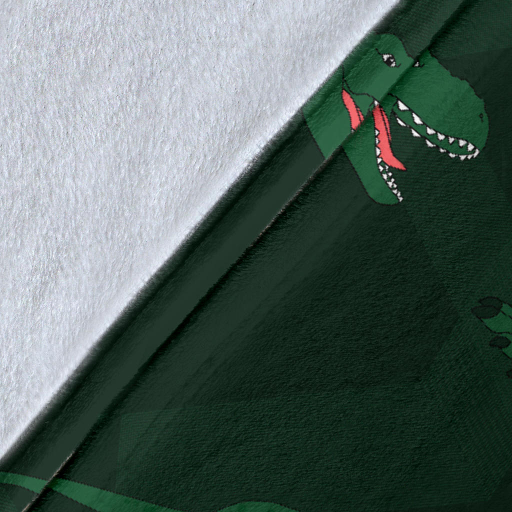 T Rex Pattern Print Design A06 Premium Blanket