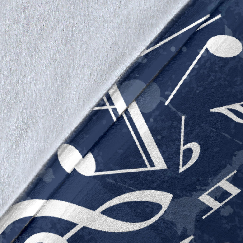 Music note Pattern Print Design A02 Premium Blanket