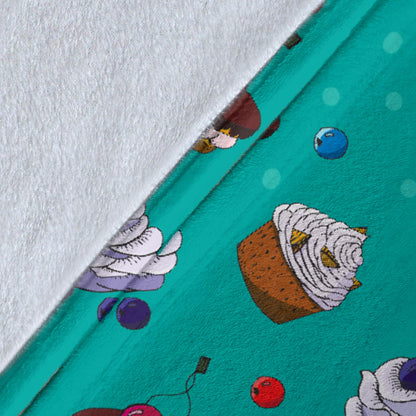 Cake Pattern Print Design 07 Premium Blanket