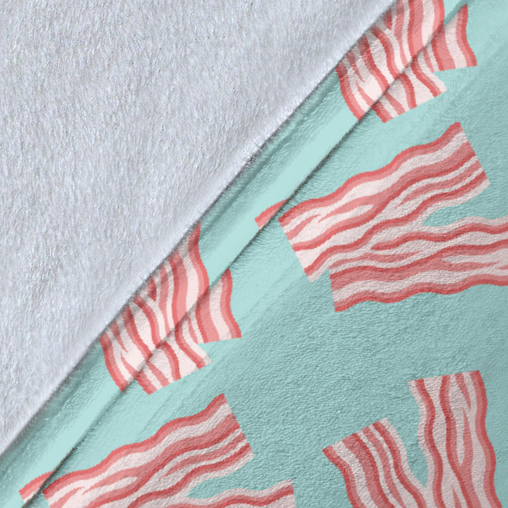 Bacon Pattern Print Design 04 Premium Blanket