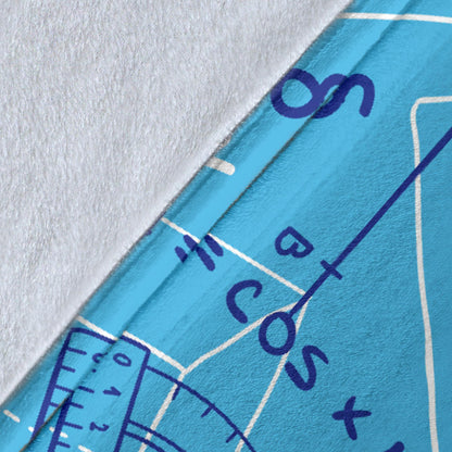 Math Pattern Print Design 02 Premium Blanket