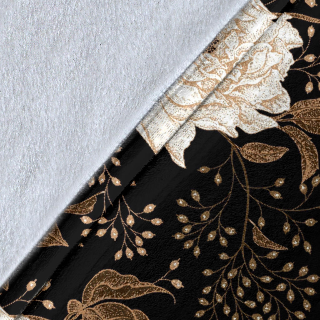 Peony Pattern Print Design A02 Premium Blanket