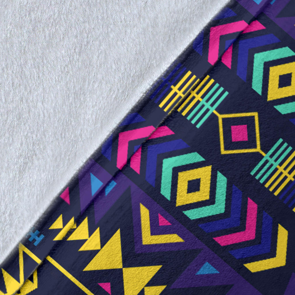 Aztec Pattern Print Design 07 Premium Blanket