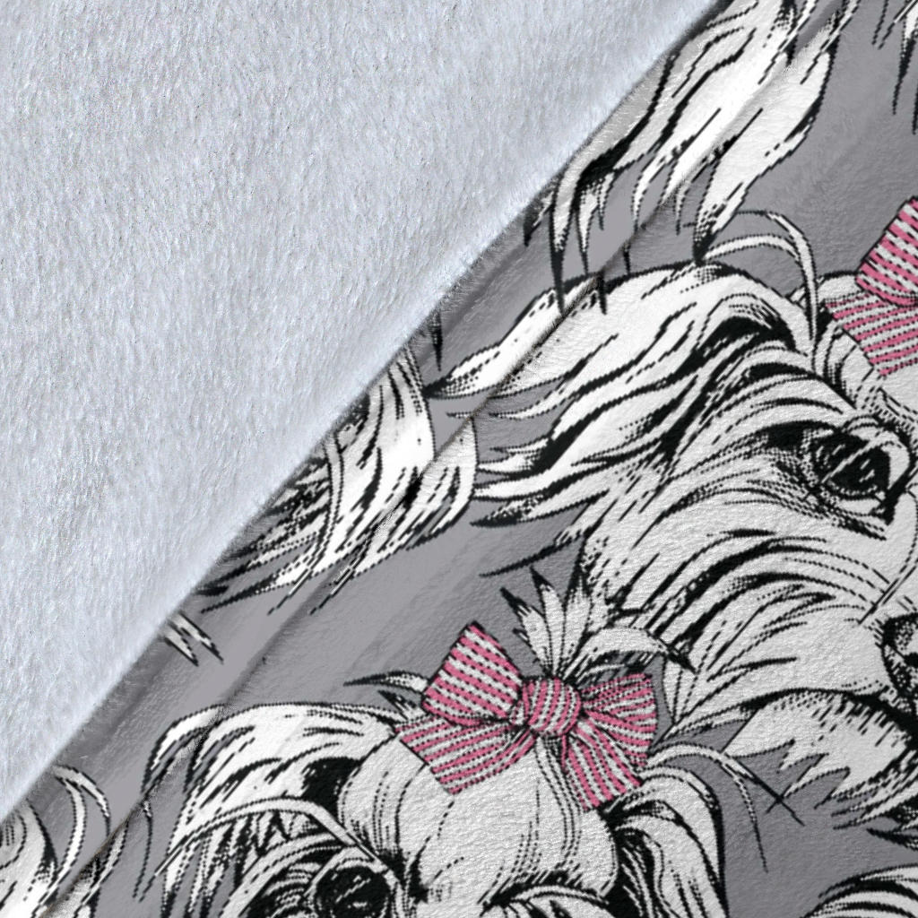 Maltese Pattern Print Design 01 Premium Blanket