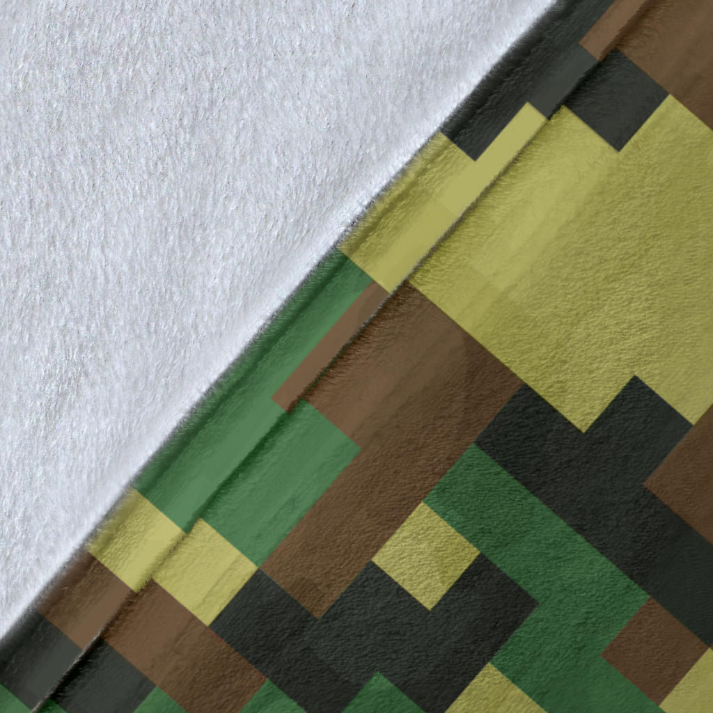 ACU Army Digital Pattern Print Design 02 Premium Blanket