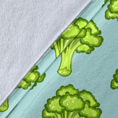 Broccoli Pattern Print Design 02 Premium Blanket