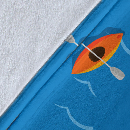 Kayak Pattern Print Design 03 Premium Blanket