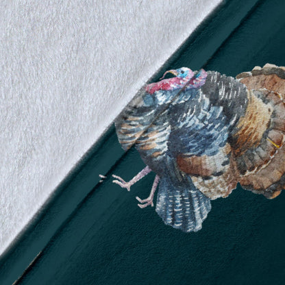 Turkey Pattern Print Design 03 Premium Blanket