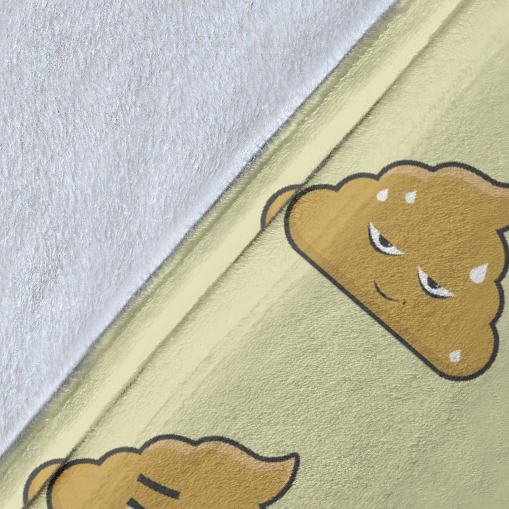 Poop Emoji Pattern Print Design A04 Premium Blanket