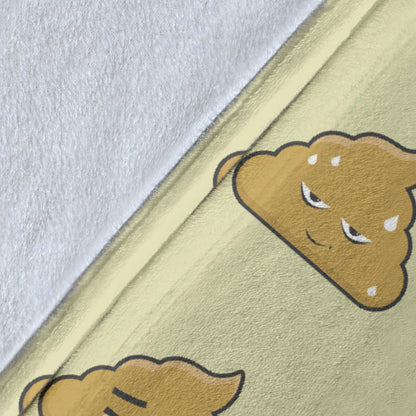 Poop Emoji Pattern Print Design A04 Premium Blanket