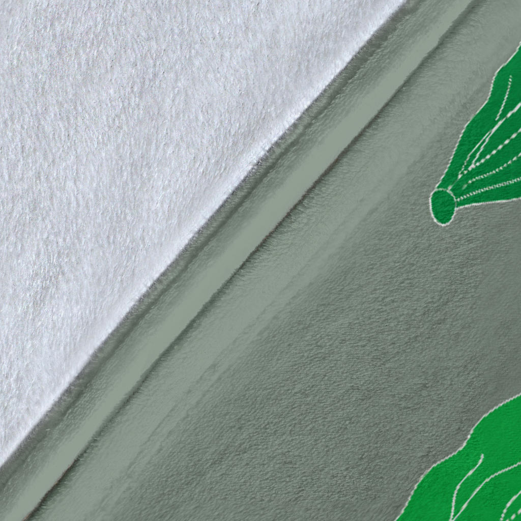 Lettuce Pattern Print Design 02 Premium Blanket