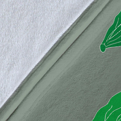 Lettuce Pattern Print Design 02 Premium Blanket