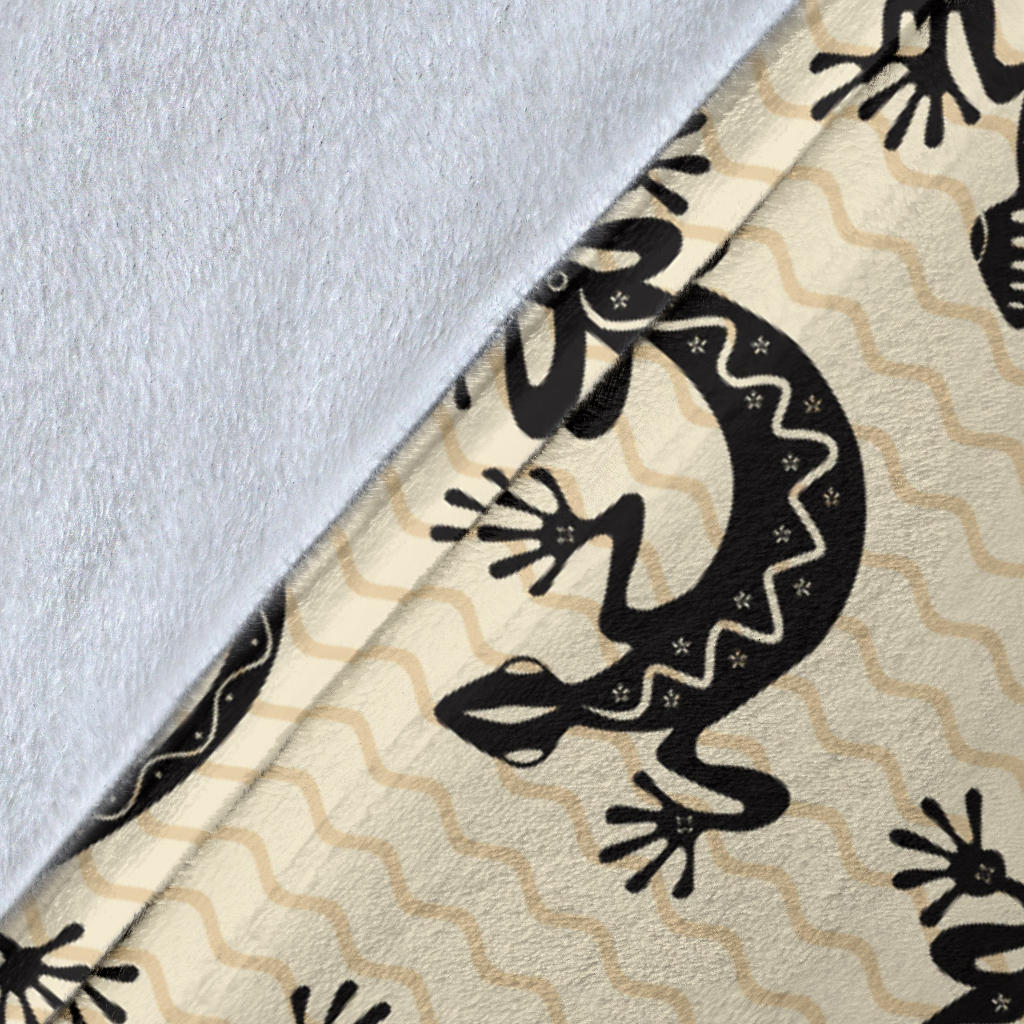 lizard Pattern Print Design 02 Premium Blanket