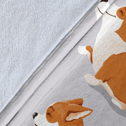 Pembroke Welsh Corgis Pattern Print Design A04 Premium Blanket