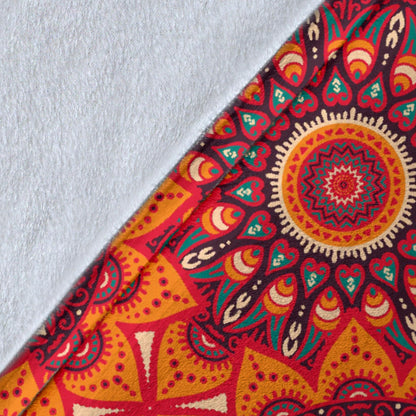 Bohemian Pattern Print Design 04 Premium Blanket