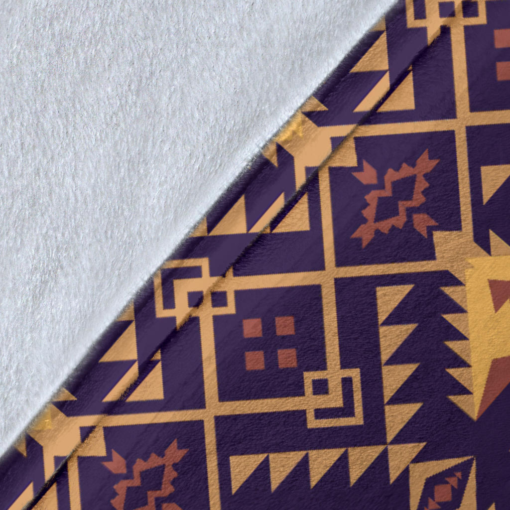 Aztec Pattern Print Design 09 Premium Blanket