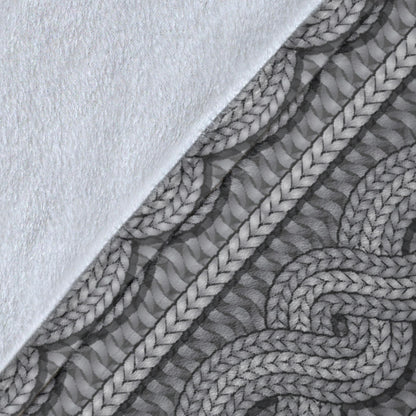 Cable Knit Pattern Print Design 01 Premium Blanket