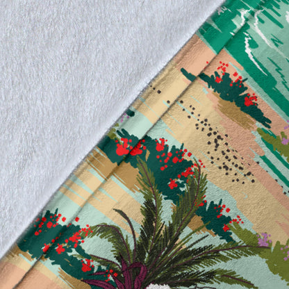 Pacific island Pattern Print Design A03 Premium Blanket