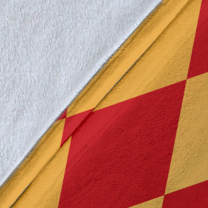 Harlequin Pattern Print Design 03 Premium Blanket