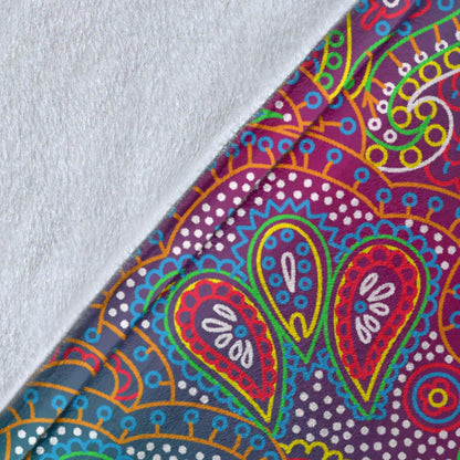 Boho Pattern Print Design 02 Premium Blanket