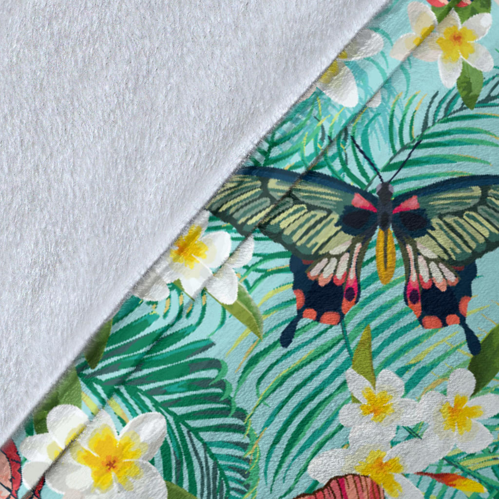 Butterfly Pattern Print Design 09 Premium Blanket