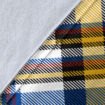 Madras Pattern Print Design 01 Premium Blanket