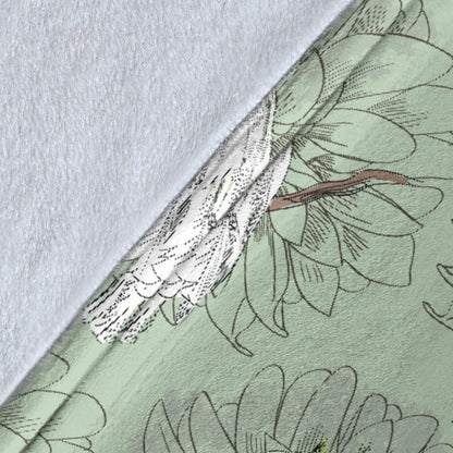 Cockatiel Pattern Print Design 01 Premium Blanket