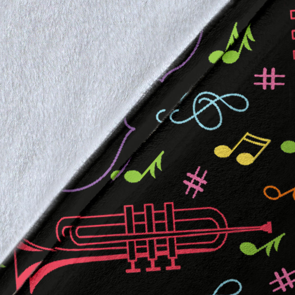 Cello Neon Pattern Print Design 02 Premium Blanket
