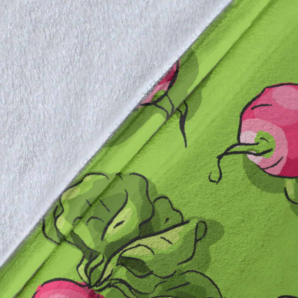 Radish Pattern Print Design A05 Premium Blanket