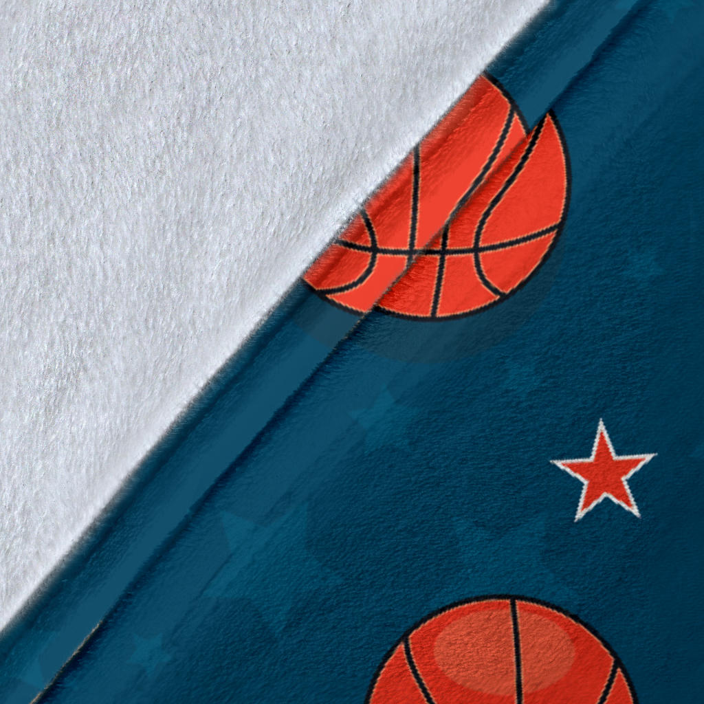 Basketball Pattern Print Design 02 Premium Blanket