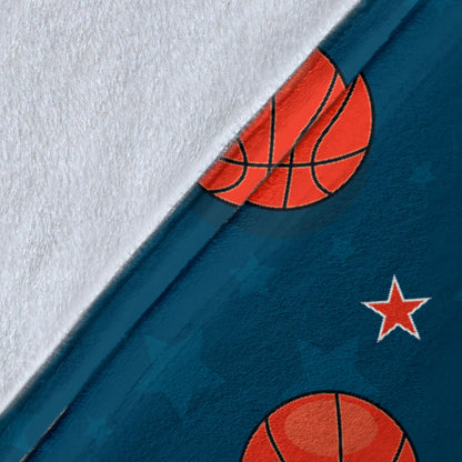 Basketball Pattern Print Design 02 Premium Blanket