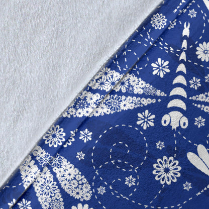 Dragonfly Pattern Print Design 03 Premium Blanket