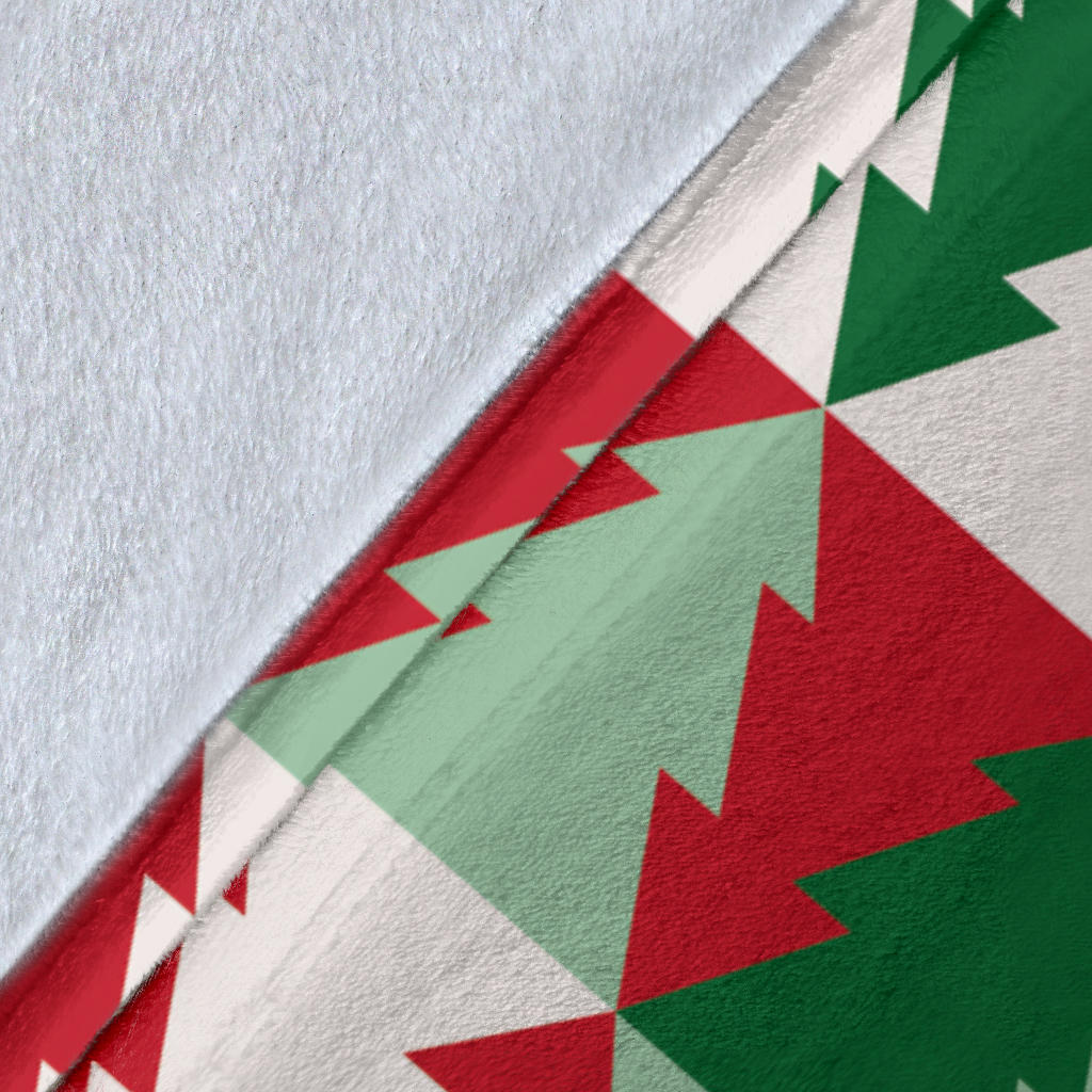 Christmas Tree Pattern Print Design 01 Premium Blanket
