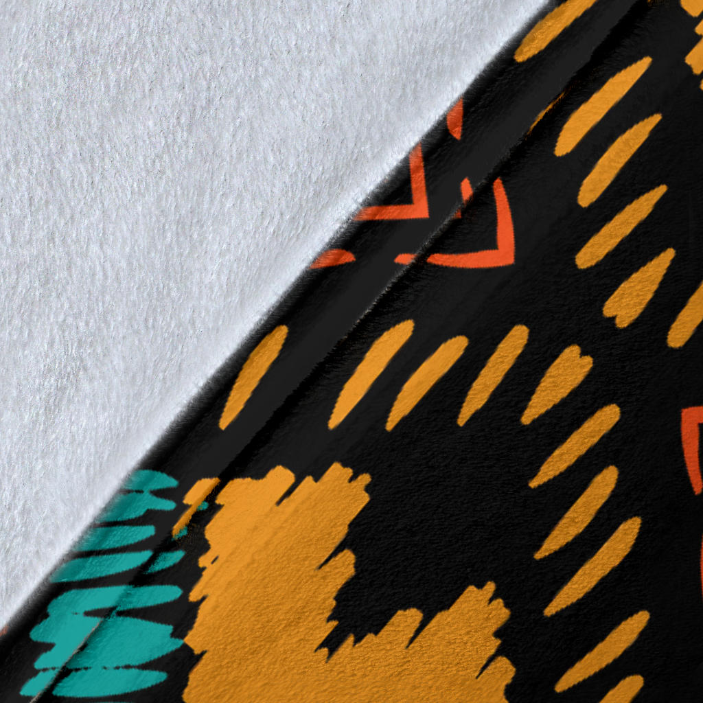 Kente Pattern Print Design 05 Premium Blanket