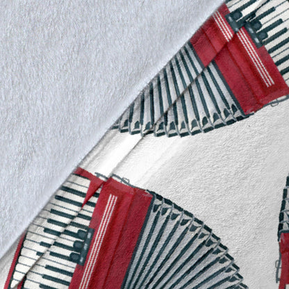 Accordion Pattern Print Design 03 Premium Blanket