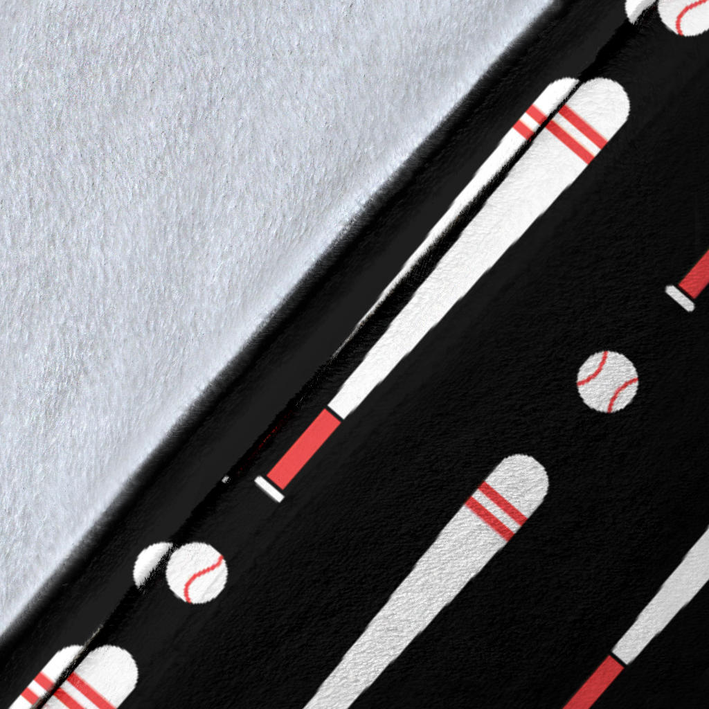 Baseball Pattern Print Design 03 Premium Blanket