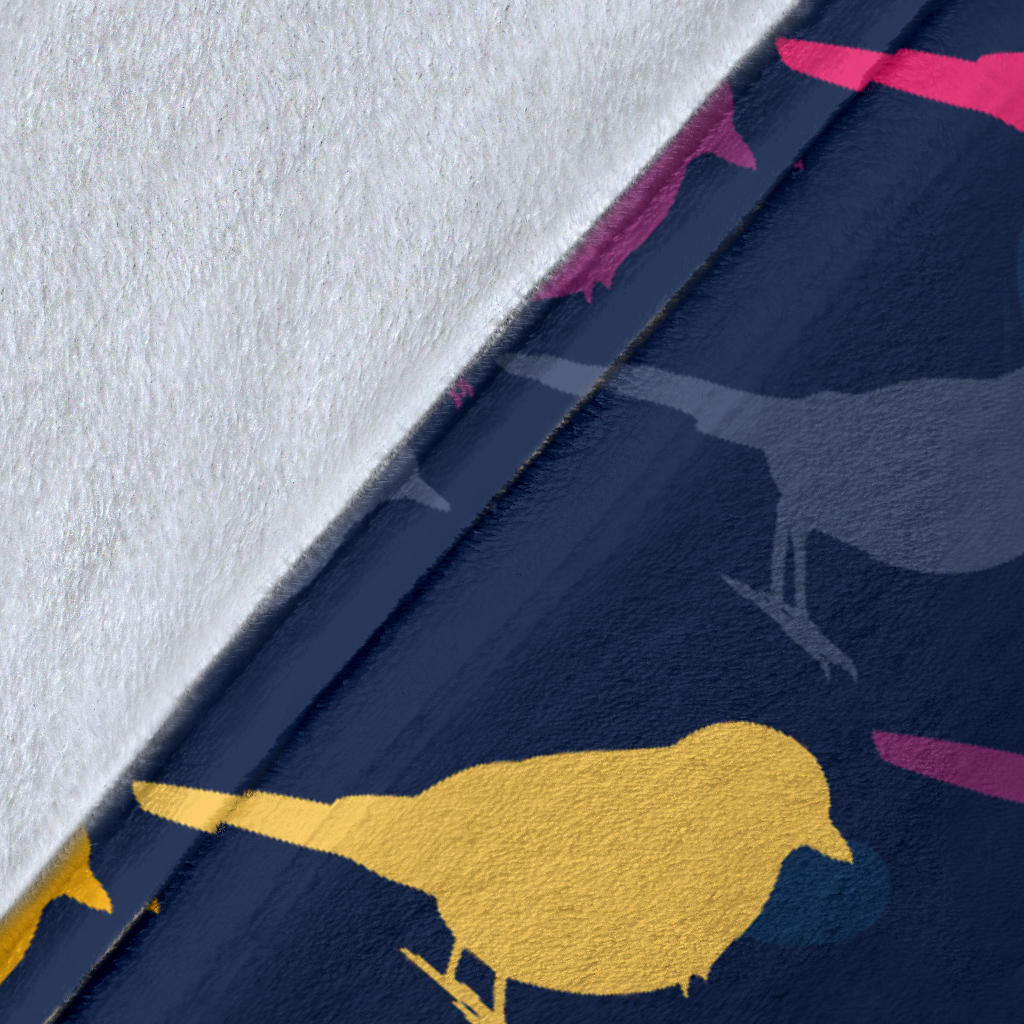 Birds Pattern Print Design 01 Premium Blanket