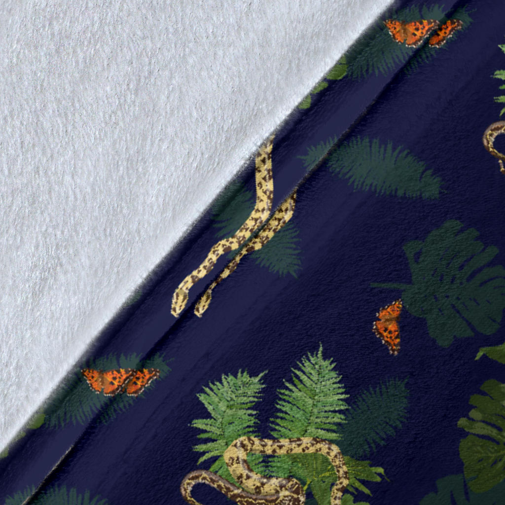 Boa Pattern Print Design 02 Premium Blanket