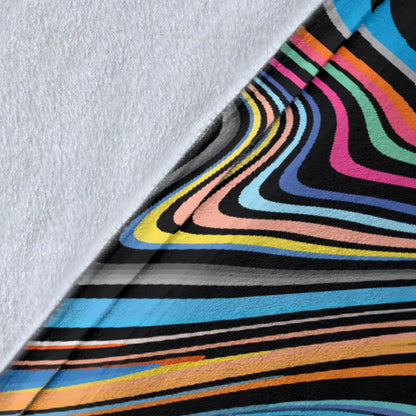 Liquid Pattern Print Design 02 Premium Blanket