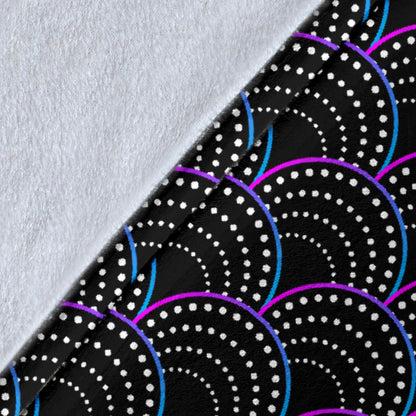 Mermaid Pattern Print Design 09 Premium Blanket