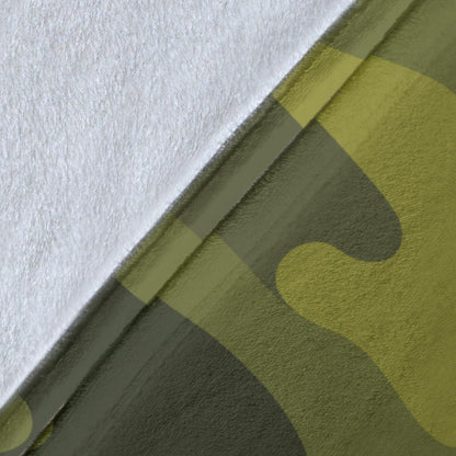 Military Camouflage Pattern Print Design 02 Premium Blanket