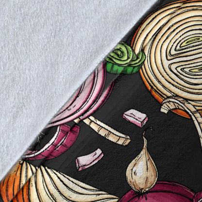 Onion Pattern Print Design A03 Premium Blanket