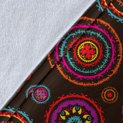 Bohemian Pattern Print Design 01 Premium Blanket