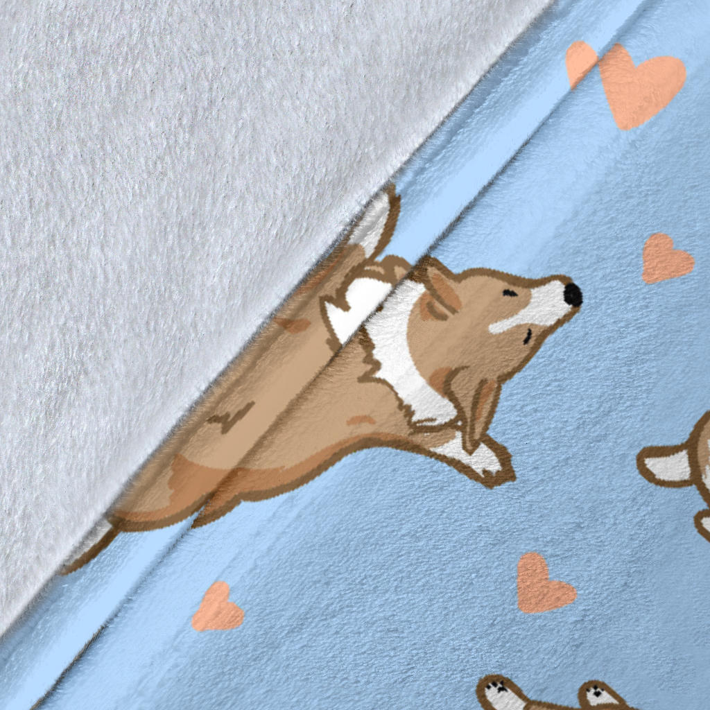 Pembroke Welsh Corgis Pattern Print Design A05 Premium Blanket