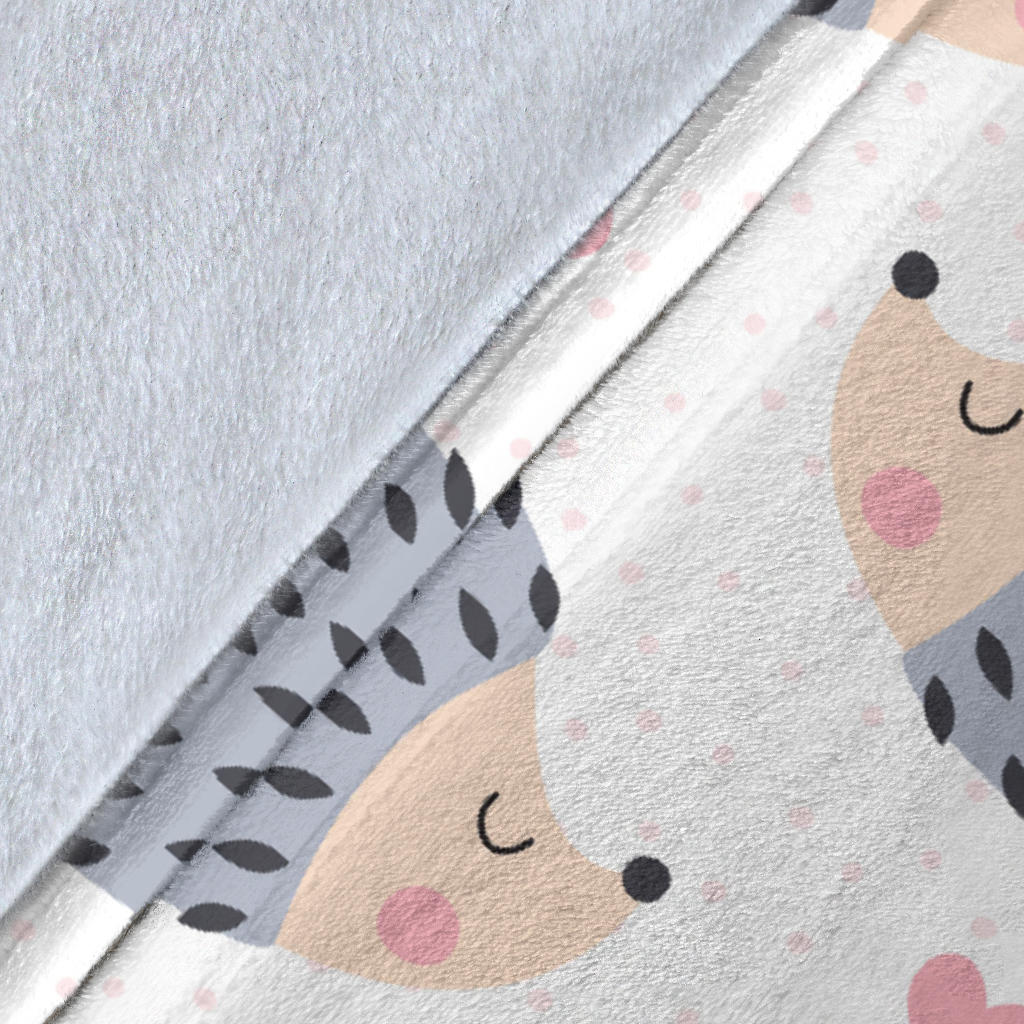 Hedgehog Baby Pattern Print Design 03 Premium Blanket