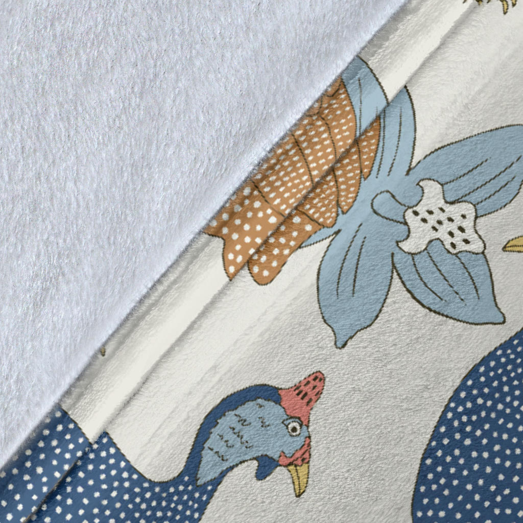 Guinea Fowl Pattern Print Design 01 Premium Blanket